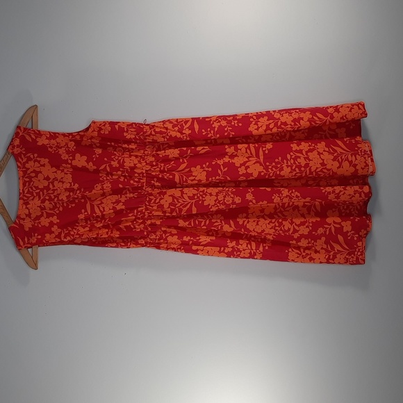 MOTHERHOOD MATERNITY PINK/ORANGE FLORAL DRESS SZ M. - Picture 8 of 10